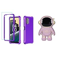 for Boost Celero 5G 2024 Case with Screen Protector+Cute Hidden Astronaut Phone Kickstand
