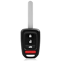 NPAUTO Key Fob Replacement Fits for 2013 2014 2015 Honda Accord, 2014-2015 Honda Civic, Keyless Entry Remote Control Car Key Fobs (MLBHLIK6-1T, 4 Buttons, 313.8 Mhz)