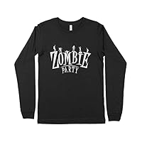 Zombie Party Unisex Jersey Long Sleeve T-Shirt Black, White