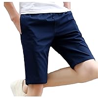 Casual Shorts Men's 100% Pure Cotton Fashion Men's Shorts Bermuda Beach 5-Color Shorts
