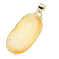 Ana Silver Co White Geode Pendant 1 3/4