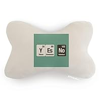 Yes No Chemical Element Science Car Trim Neck Decoration Pillow Headrest Cushion Pad