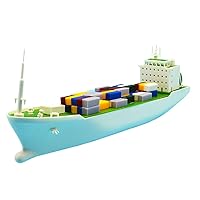 DIY Racing Boats Container Vessel Battery Powered Ship Model Educational Toys Children Gifts
