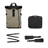 WANDRD All-New PRVKE 21L Photography Travel Backpack - Photo Bundle - Weather Resistant Camera Bag with Laptop Compartment (Yuma Tan)
