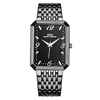 Men Watches Rectangle Dial Watch Classic Quartz Wristwatch