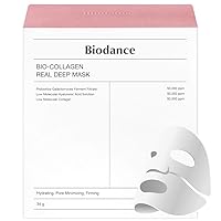 BIODANCE Bio-Collagen Real Deep Mask, Hydrating Overnight Mask, Pore Minimizing, Elasticity Improvement, 34g x16ea