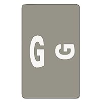 AlphaZ ACCS Color-Coded Alphabetic Label, G, Gray, 100 Labels per Pack (67177)