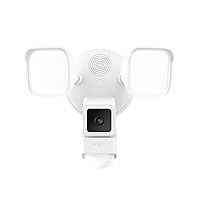 Cam Floodlight with 2600 Lumen LEDs, Wired 1080p HD IP65 Outdoor Smart Security Camera, Color Night Vision, 270-Degree Customizable Motion Detection, 105dB Siren, and Two-Way Audio