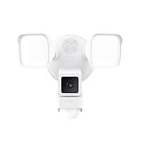 Wyze Cam Floodlight with 2600 Lumen LEDs, Wired 1080p HD IP65 Outdoor Smart Security Camera, Color Night Vision, 270-Degree Customizable Motion Detection, 105dB Siren, and Two-Way Audio