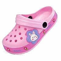 Drecage Toddler Clogs Kids Clogs for Girls Boys Little/Big Kids Slip on Garden Sandals Waterproof Water Clogs Beach Shoes