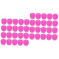 ERINGOGO 40 Pcs Toy Cowboy Hat Cowgirl Hat for Doll Toys Western Hats Doll Clothing Accessory Small Hats for Crafts Has Tiny Hats for Crafts Tiny Doll Hats Mini Plastic Pink Accessories