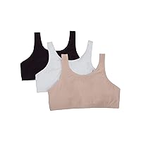 Fruit of the Loom Girls' Cotton Built-up Stretch Sports Bra