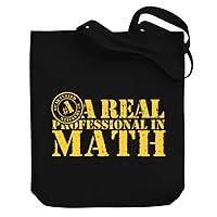 A REAL PROFESSIONAL in Math Canvas Tote Bag 10.5