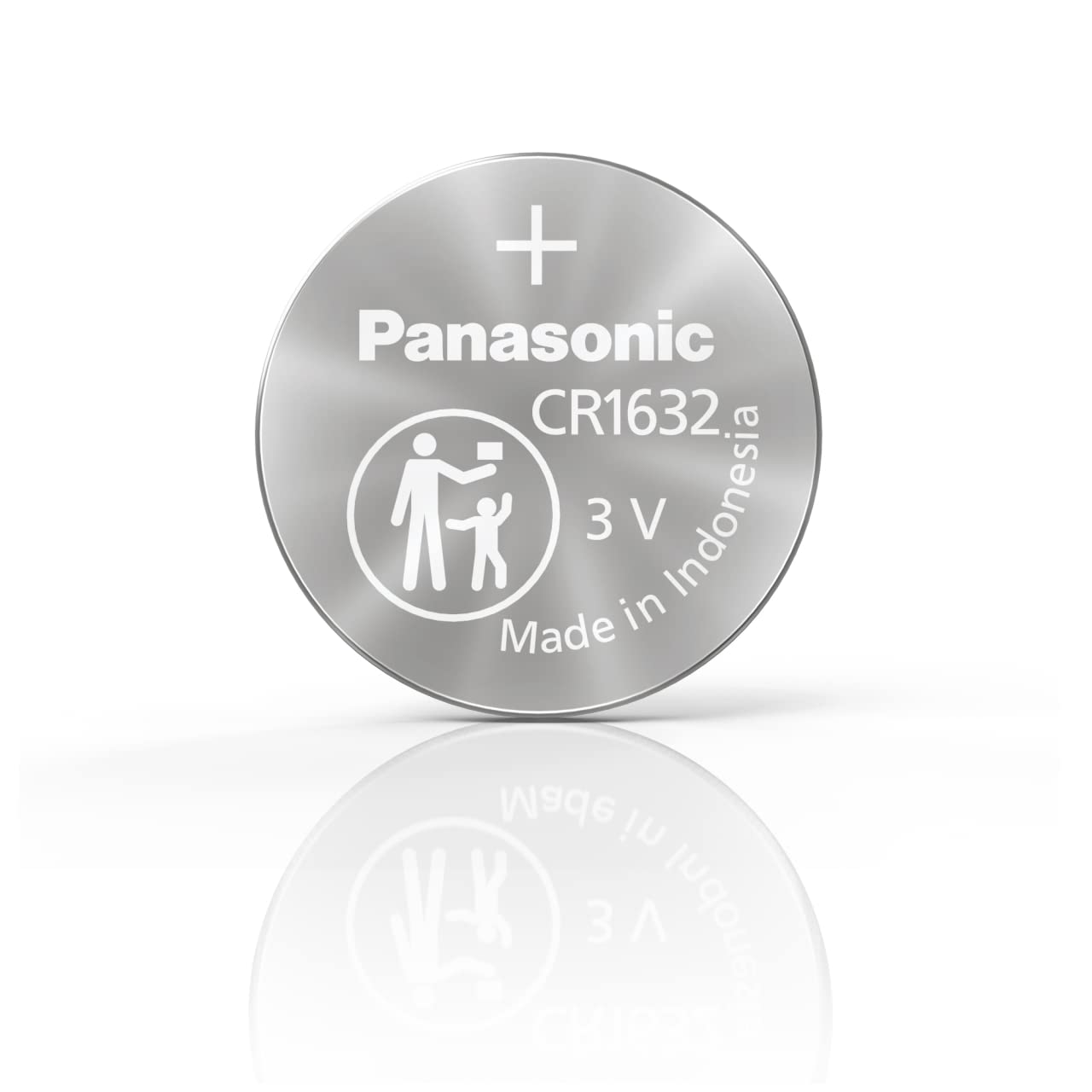 Panasonic CR1632 3.0 Volt Long Lasting Lithium Coin Cell Batteries in Child Resistant, Standards Based Packaging, 4-Battery Pack