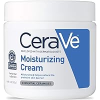 Moisturizing Cream | Body and Face Moisturizer for Normal to Dry Skin | Body Cream with Hyaluronic Acid & 3 Essential Ceramides | Hydrating Moisturizer | Fragrance Free Non-Comedogenic (16 oz)
