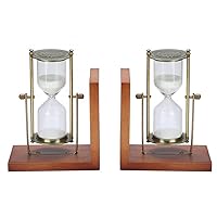 Home Office 2Pcs Innovative Hourglass Sand Clock Sand Timer for Vintage Home Decoration Ornaments Wedding Gift