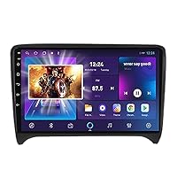 Rolax Android 13 9 Inch Compatible with Audi TT MK2 8J 2006 2007-2012 Touch Screen Car Radio Multimedia Video Player Navigation GPS Stereo Carplay WiFi Bluetooth Wireless