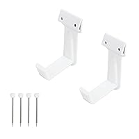 Fukui Metal Crafts BS Wall Frame Holder Width 1.2 inches (30 mm) White Safety Load Capacity 11.0 lbs (5 kg) x 1 Pair for Japanese Style Wall Hanging Hardware Nailing Type Decorative Plaque 2320-W
