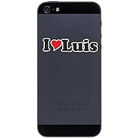 Decal Sticker Mobile Phone Handy Skin 50 mm - I Love Luis - Smartphone Mobile Phone - Sticker with Name of Man Woman Child