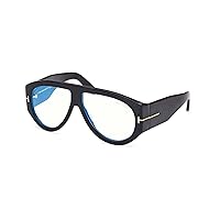 Tom Ford FT5958-B BLUE BLOCK Shiny Black/Blue Filter 60/12/140 men Eyewear Frame