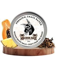 Beard Balm - The Havana Haze, 2 Ounce - All Natural Ingredients, Keeps Beard and Mustache Full, Soft and Healthy, Reduce Itchy and Flaky Skin, Promote Healthy Growth
