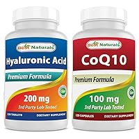 Best Naturals Hyaluronic Acid 200 mg & COQ10 100 mg