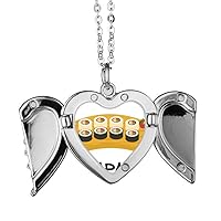 Traditional Japanese Sushi set Angel Wings Necklace Pendant Fashion Gift, ys/m