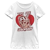 Marvel Girl's Legendary Heart T-Shirt
