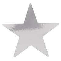 Beistle 24-Piece Foil Star Cutouts, 15-Inch