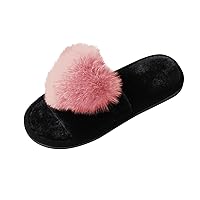 House Slippers For Women, Retro Soft Plush Lightweight House Slippers Slip-On Bride Slippers For Wedding Party Bedroom Travel