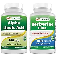 Best Naturals Alpha Lipoic Acid 300 mg & Berberine Plus 1000 mg