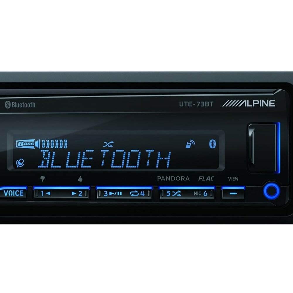 Alpine UTE-73BT Advanced Bluetooth Mech-Less Digital Media Receiver (Does not Play CDs)