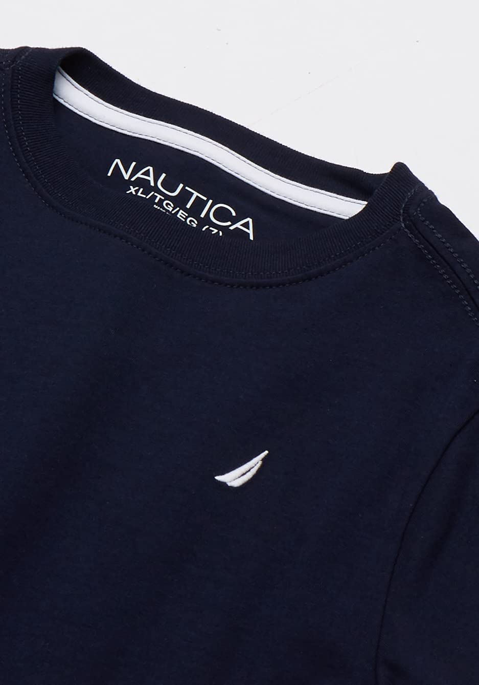 Nautica Boys' Short Sleeve Legacy Solid Crew Neck T-Shirt