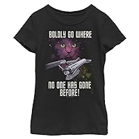 Star Trek Kids' Bodly Go Cat T-Shirt