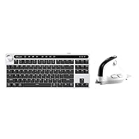 DeLUX Wireless Keyboard and Mouse Combo(KS200D+M618XSD White)
