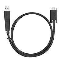 Targus 1M USB-C Male with Screw to USB-C Male Cable with USB-A Tether, Black (ACC1133GLX)