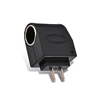 1 PC Car Cigarette Lighter Socket Replacement, Waterproof Vehicle Cigarette Lighter Adapter Converter, Universal Automotive Power Supply Inverter Accessories for Truck SUV Car (Black)