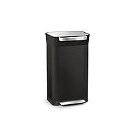 Intelligent Waste Titan Trash Can Compactor Kitchen Bin with Odour Filter, Holds Up to 90L After Compaction, Black, 30L