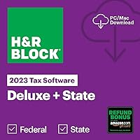 H&R Block Tax Software Deluxe + State 2023 with Refund Bonus Offer (Amazon Exclusive) (PC/MAC Download) H&R Block Tax Software Deluxe + State 2023 with Refund Bonus Offer (Amazon Exclusive) (PC/MAC Download) Software Download