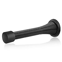 HOMOTEK 12 Pack Black Spring Door Stops,3-1/8