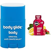BodyGlide Original Anti Chafe Balm | Anti Chafing Stick & GU Energy Original Sports Nutrition Energy Gel, 8-Count, Vegan, Gluten-Free, Kosher, and Dairy-Free On-The-Go Energy for Any Workout