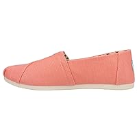 TOMS Womens Alpargata Linen Slip On Flats Casual - Pink