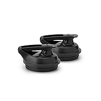 NutriBullet 2-Pack Premium to Go Lids, Small, Black