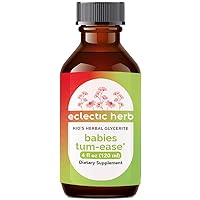 Eclectic Herb Babies Tum-Ease | Wildcrafted, Non-GMO, Kid Friendly | 4 fl oz (120 ml)
