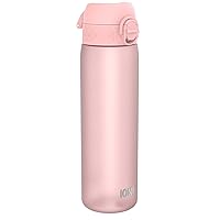 Water Bottle, 500 ml/18 oz, Leak Proof, Easy to Open, Secure Lock, Dishwasher Safe, BPA Free, Hygienic Flip Cover, Carry Handle, Fits Cup Holders, Easy Clean, Odor Free, Carbon Neutral