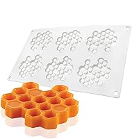 Silicone Honeycomb Molds 3D Honeycomb Bees Lace Mat Fondant Mold Lace Pad Baking Cake Chocolate Candy Mold for Cupcake Decorating Tools Kitchen