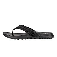 Hey Dude Men's Myers Flip Classic Black/Black | Men's Shoes | Men Slip-on Sandals | Comfortable & Light-Weight