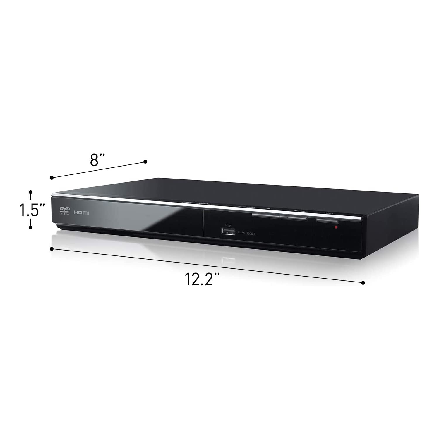 Panasonic DVD Player with Dolby Digital Sound, 1080p HD Upscaling for DVDs, HDMI and USB Connections - DVD-S700 (Black)