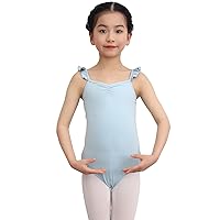 HIPPOSEUS Girls Lace Back Camisole Ballet Dance Leotard Toddler Gymnastics Leotards with Snaps