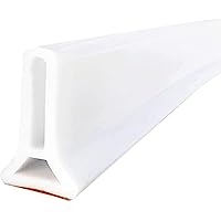 Shower Threshold Water Dam Collapsible Bath Shower Barrier Water Stopper Retention System Dry and Wet Separation for Bathroom Kitchen and More